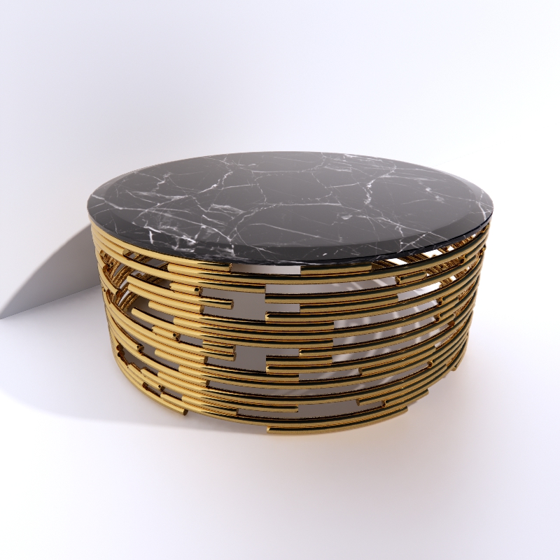 Coffee table 3D model large preview