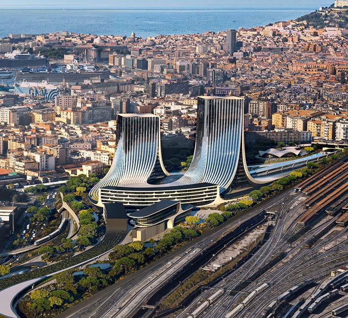 Napoli Porta Est masterplan by ZHA, Naples, Italy
