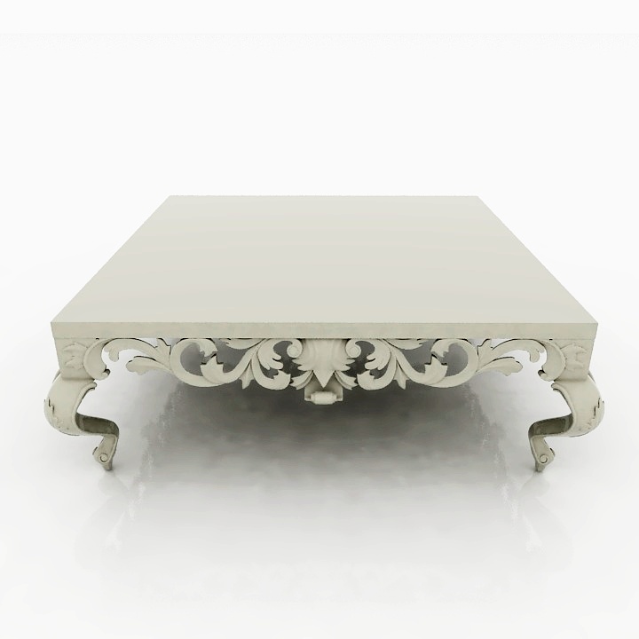 Coffee table 3D model large preview