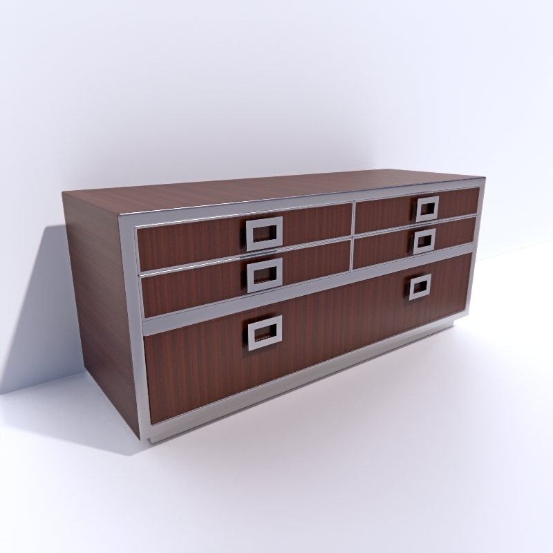 Commode 3D model large preview