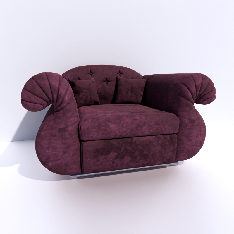 Armchair 3D model large preview