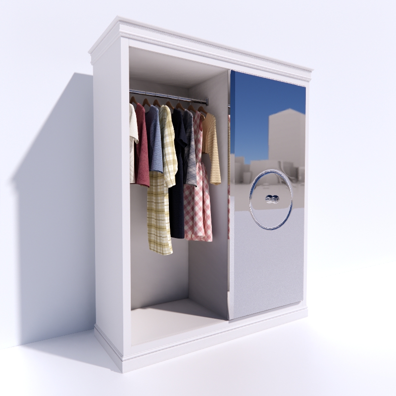 Wardrobe 3D model large preview
