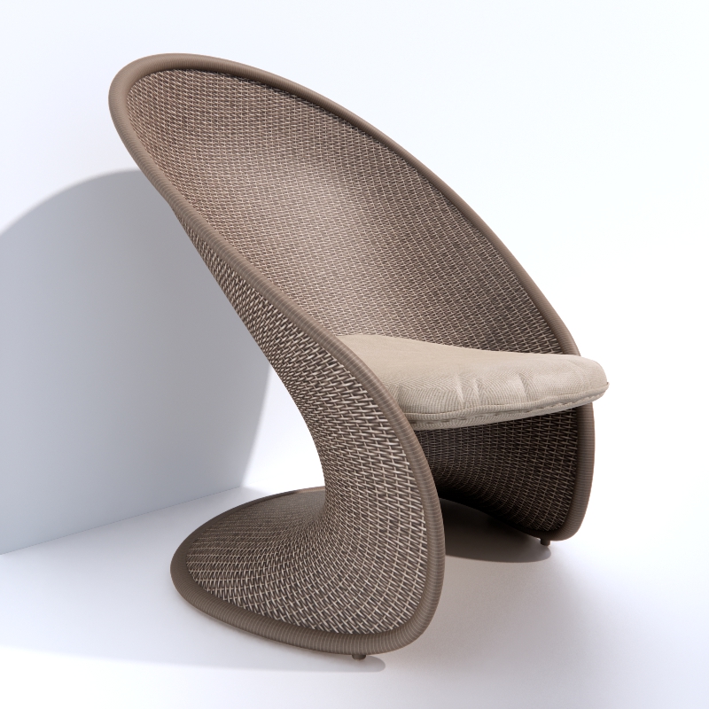 Armchair 3D model large preview