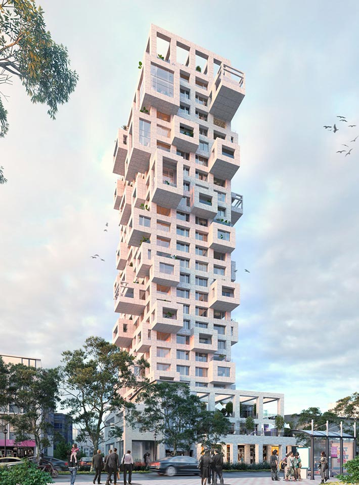 'Out of the Box' tower by MVRDV, Taipei, Taiwan