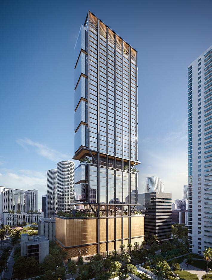848 Brickell by SOM, Biscayne Bay, Miami, FL, USA