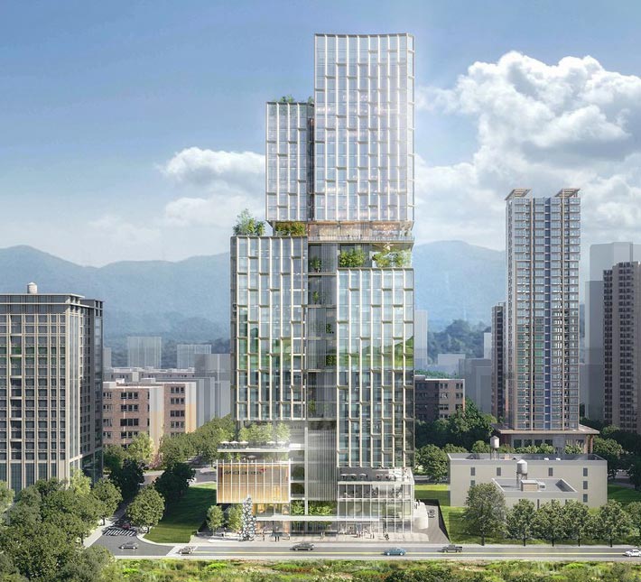 Shenzhen T33 Tower by Aedas, Guangdong, Shenzhen, China