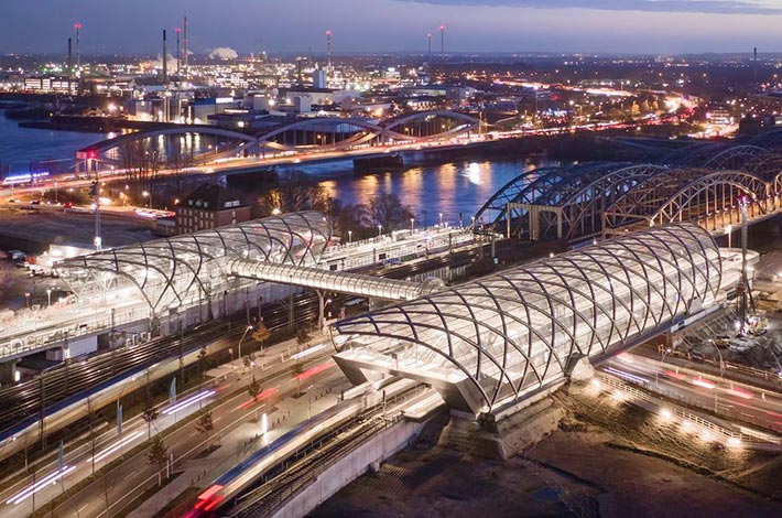 Elbbrücken Underground Station by gmp, Hamburg, Germany