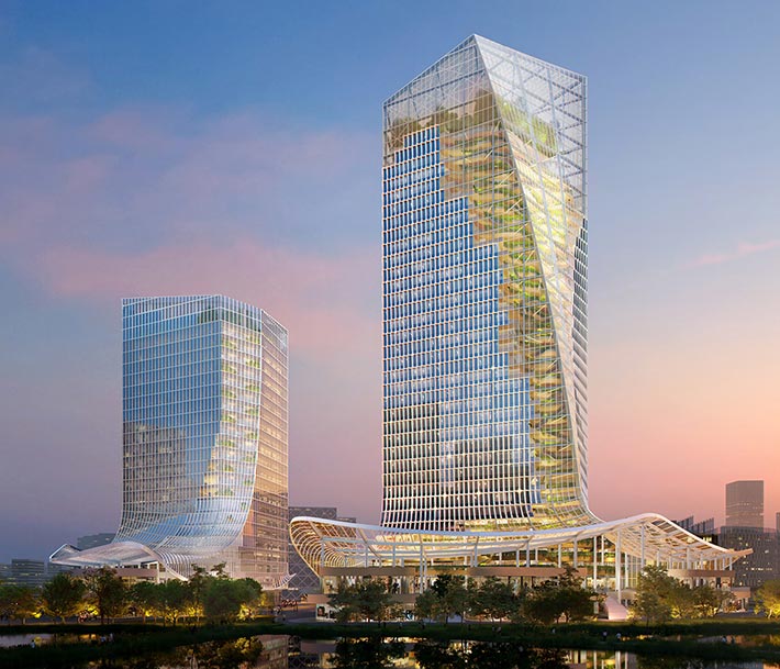 Chengdu Tianfu Software Park by MVRDV, Chengdu, China