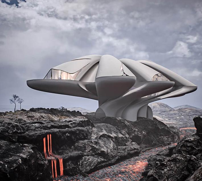 Volcano Shell by by ORCA Design, Kalapana, Hawaii