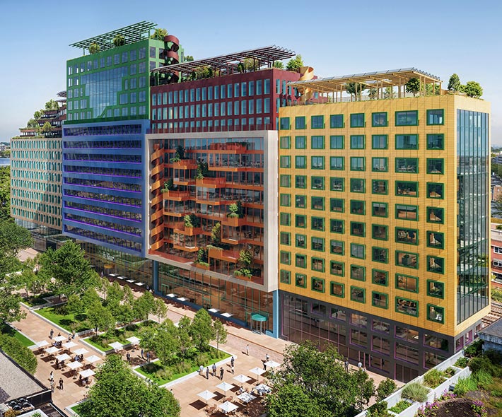 Schieblocks office complex by MVRDV, Rotterdam, Netherlandshbku