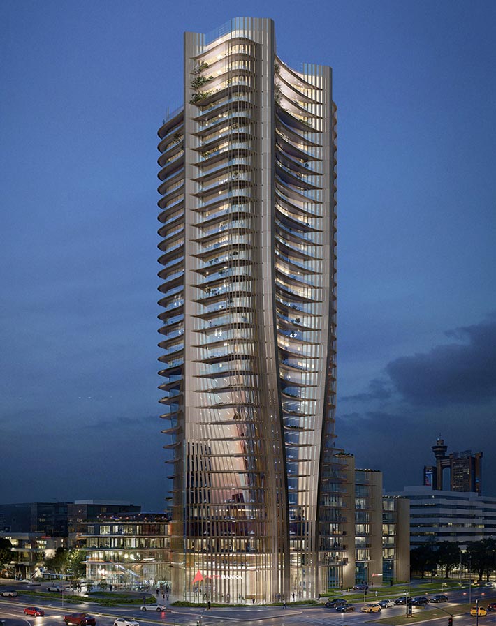 Alta Bank Tower by Zaha Hadid Architects, New Belgrade, Serbia