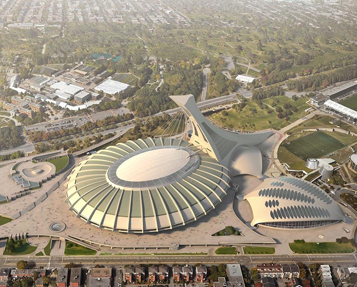 Montreal Olympic Stadium by gmp, Montreal, Canada