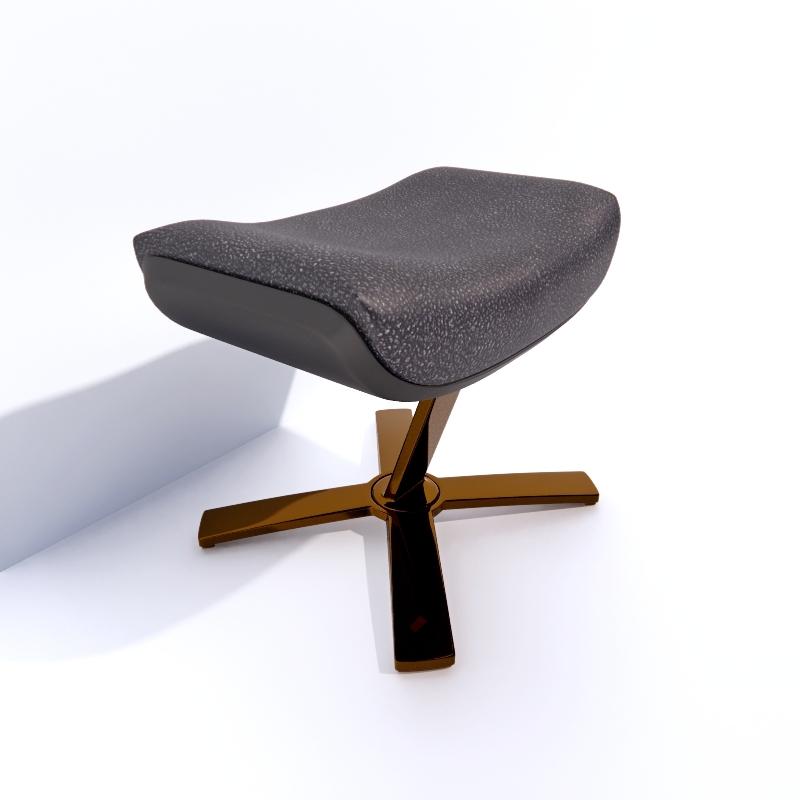 Pouf 3D model large preview