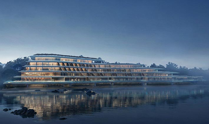 Vertex Hotel by Zaha Hadid Architects, Okinawa, Japan