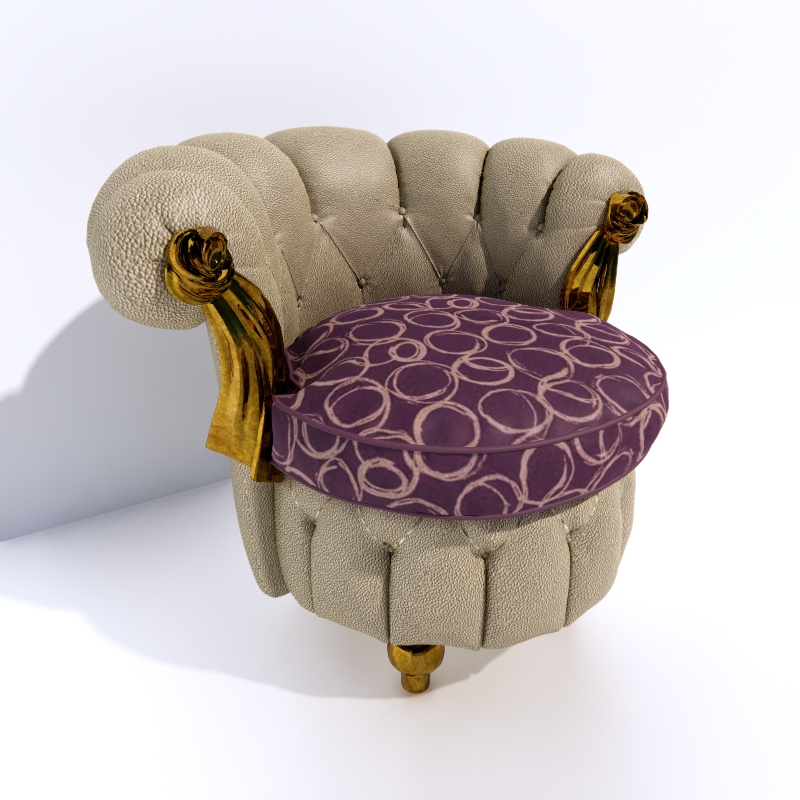 3D Armchair preview