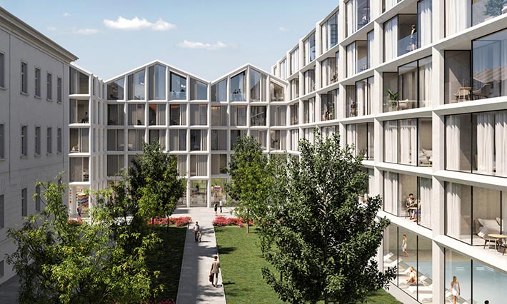 Mixed-used complex, Putbus, Rügen, Germany