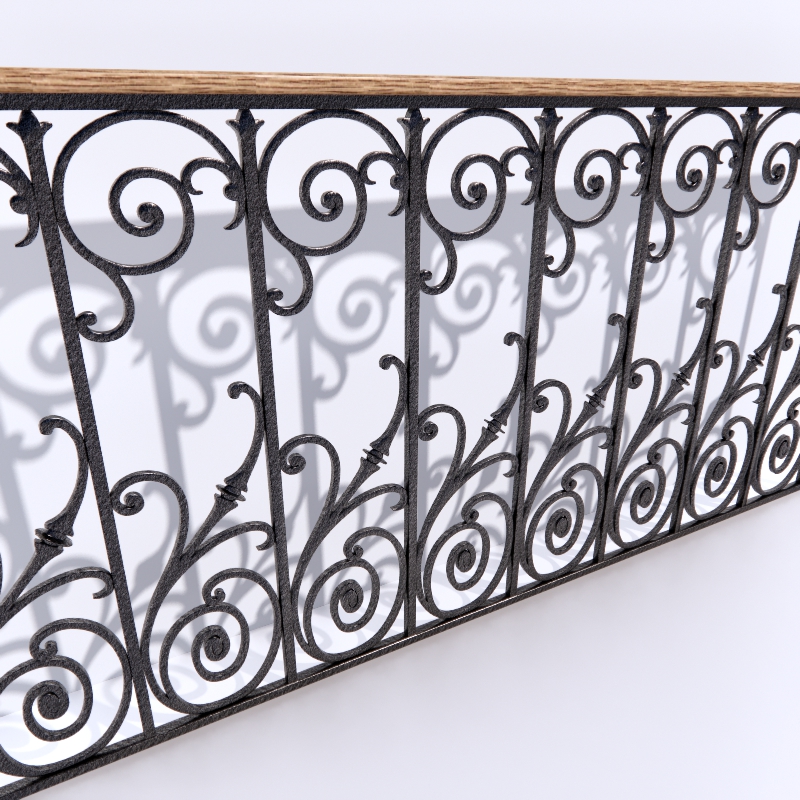 3D Handrail preview
