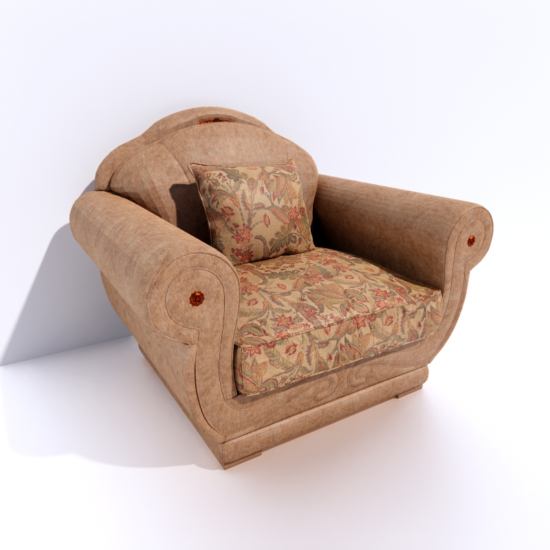 3D Armchair preview