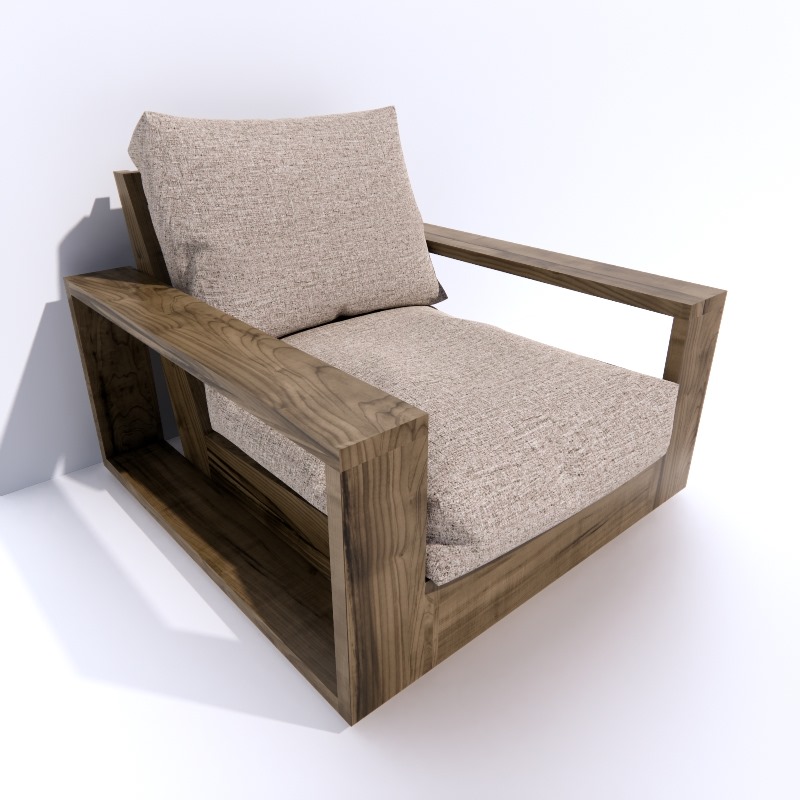 3D Armchair preview