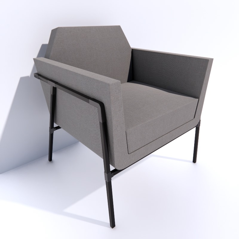 3D Armchair preview