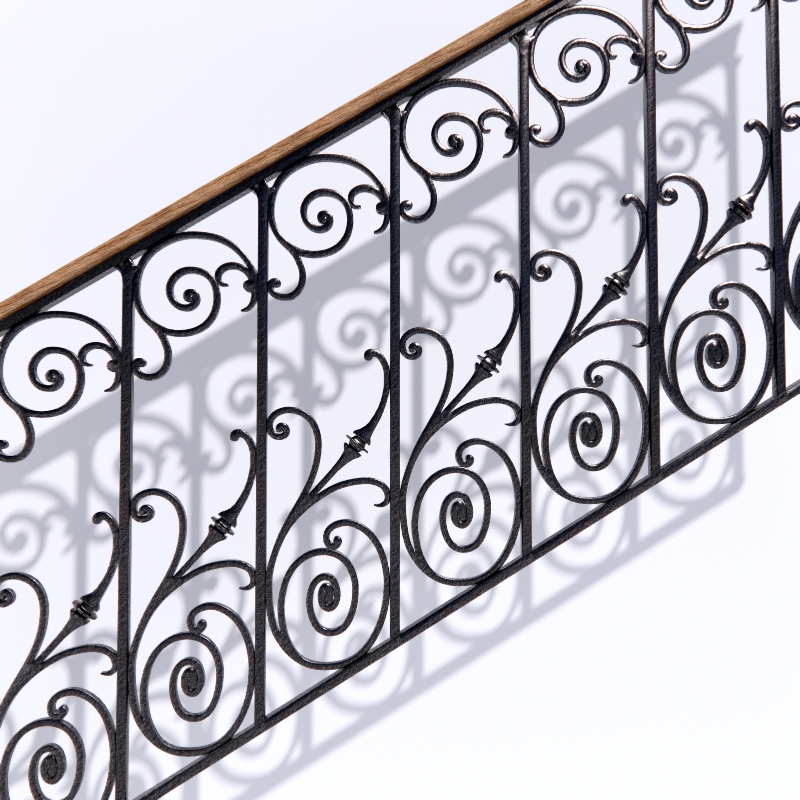 3D Handrail preview