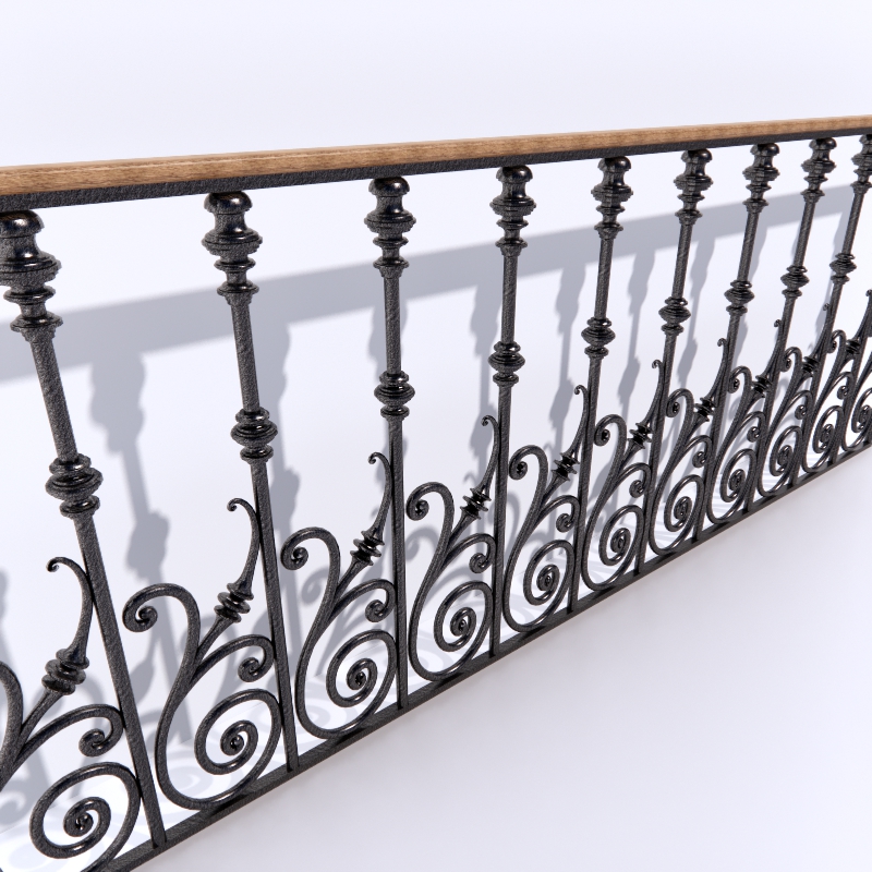 3D Handrail preview