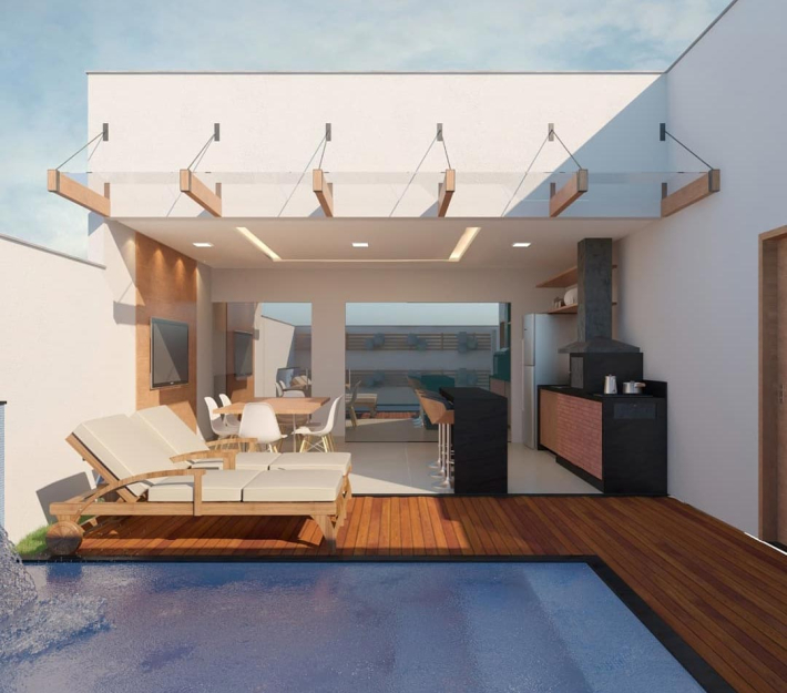 Architectural Home Design — UFA! Arquitetura — Taubate, Brazil