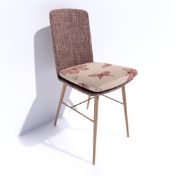 Wooden Conical Chair — 3D model preview