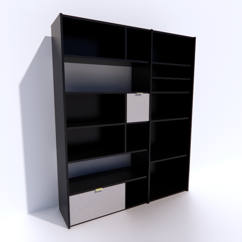 3D Bookcase preview