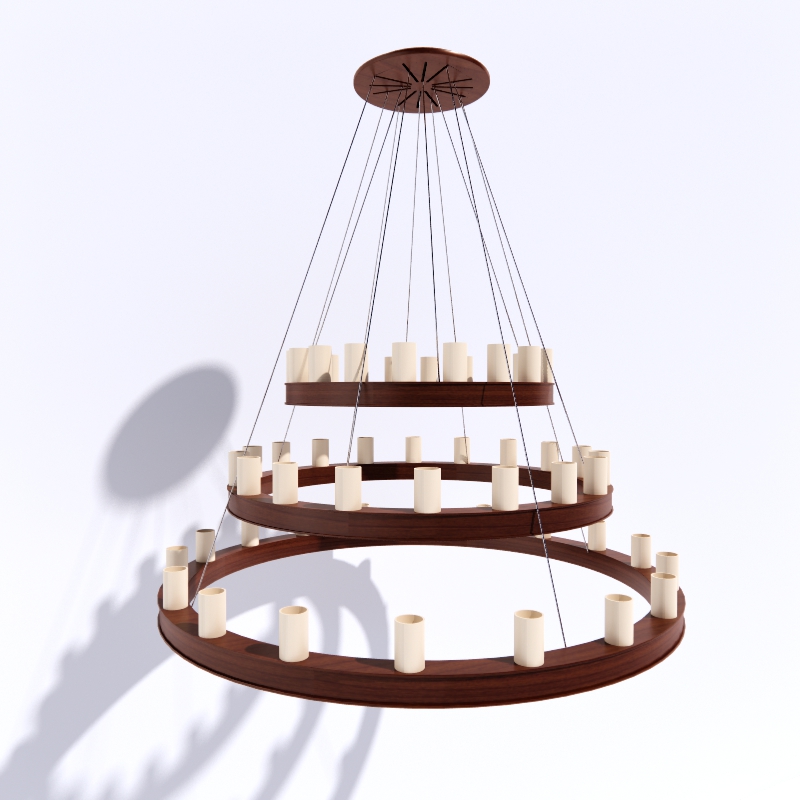 3D Chandelier preview