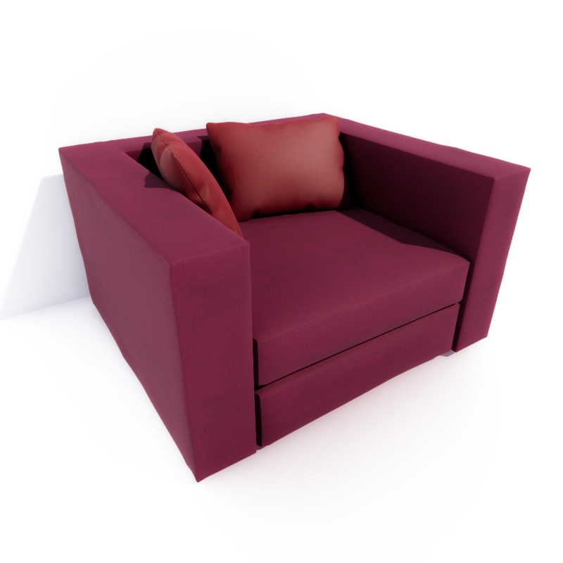 3D Armchair preview