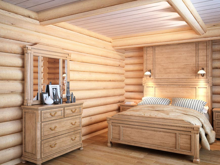 Wooden house interior — Novus Modus — Moscow, Russia