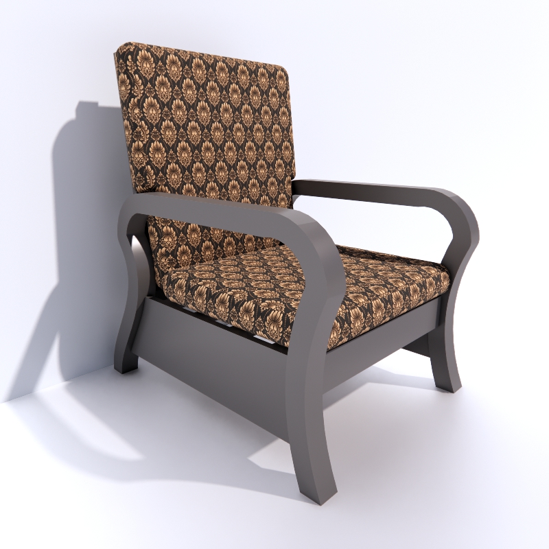 3D Armchair preview